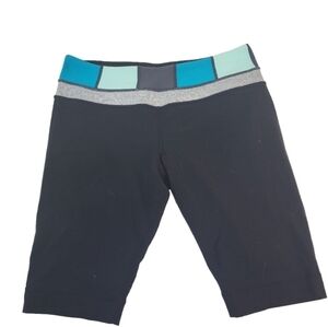 Lululemon Black & Patterned Reversible Shorts